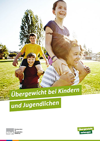 Titelseite der Broschüre "Übergewicht bei Kindern und Jugendlichen"